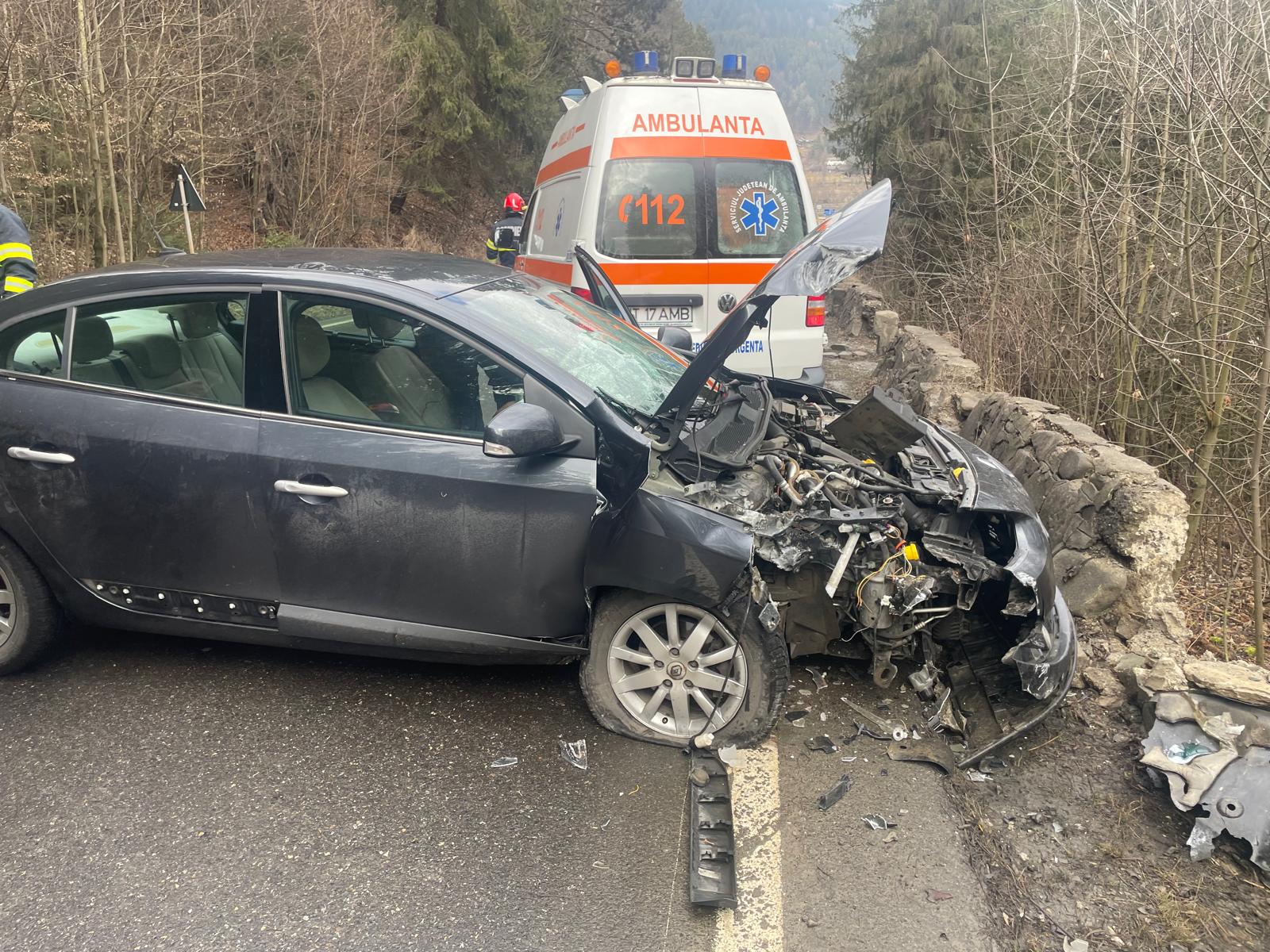 Accident rutier în Poiana Teiului: un băiețel și o femeie au fost spitalizați