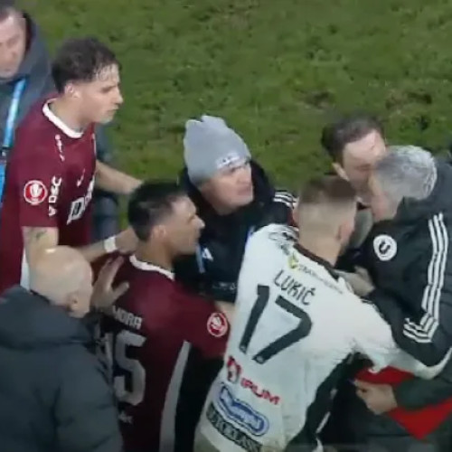 CFR Cluj câștigă derby-ul cu Universitatea Cluj, dar incidentele ies în evidență