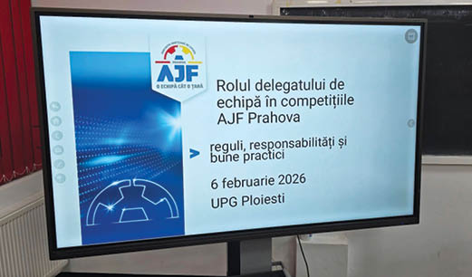 Delegatul, un rol esențial: Curs de instruire organizat de AJF Prahova