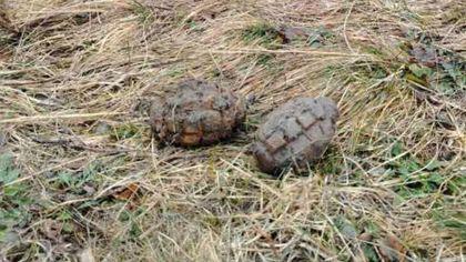 Două grenade defensive descoperite în Aiud, transportate în siguranță