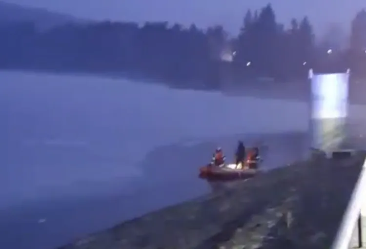 Operațiune de salvare complexă la barajul din Gilău