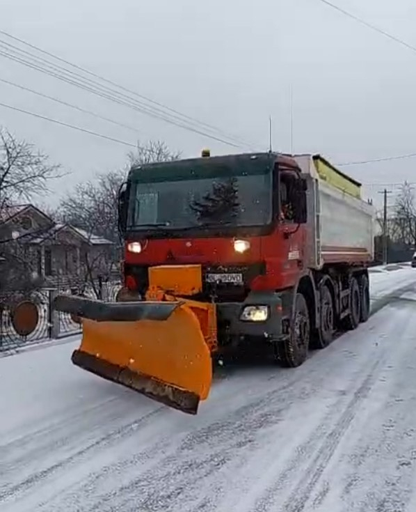 Drumuri din județul Galați afectate de zăpadă în ultimele ore