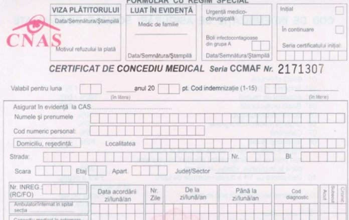 Indemnizația pentru concediul medical va fi plătită integral din martie