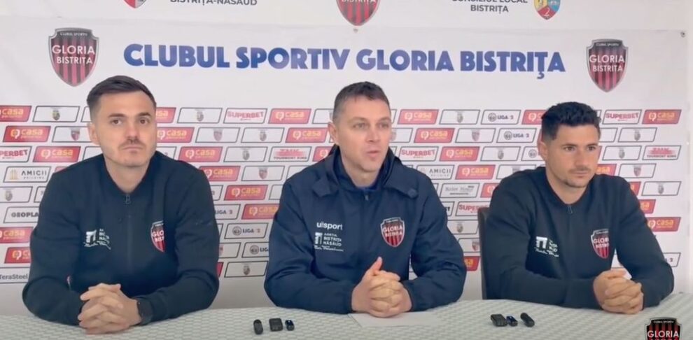Nicolae Grigore: Meciul cu UTA Arad este decisiv pentru Gloria Bistrița