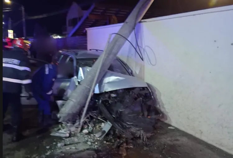 Accident rutier pe DN1C: Trei bărbați transportați la spital