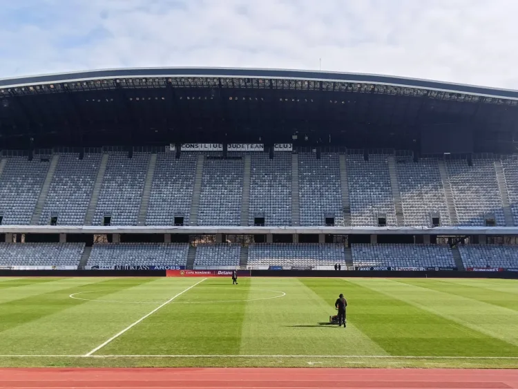 Cluj Arena găzduiește meciul Universitatea Cluj – Oțelul Galați în Cupa României