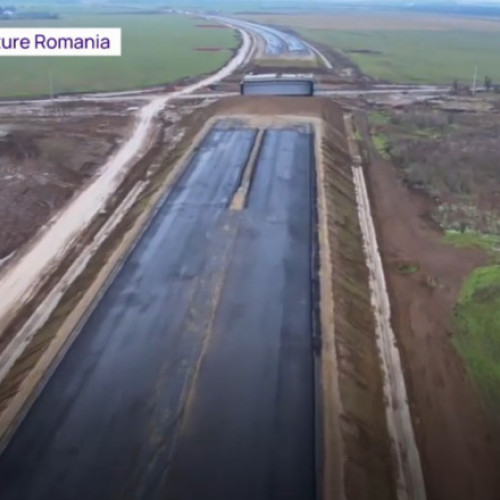 Imagini noi de la lucrările la autostrada A0 din jurul Bucureștiului