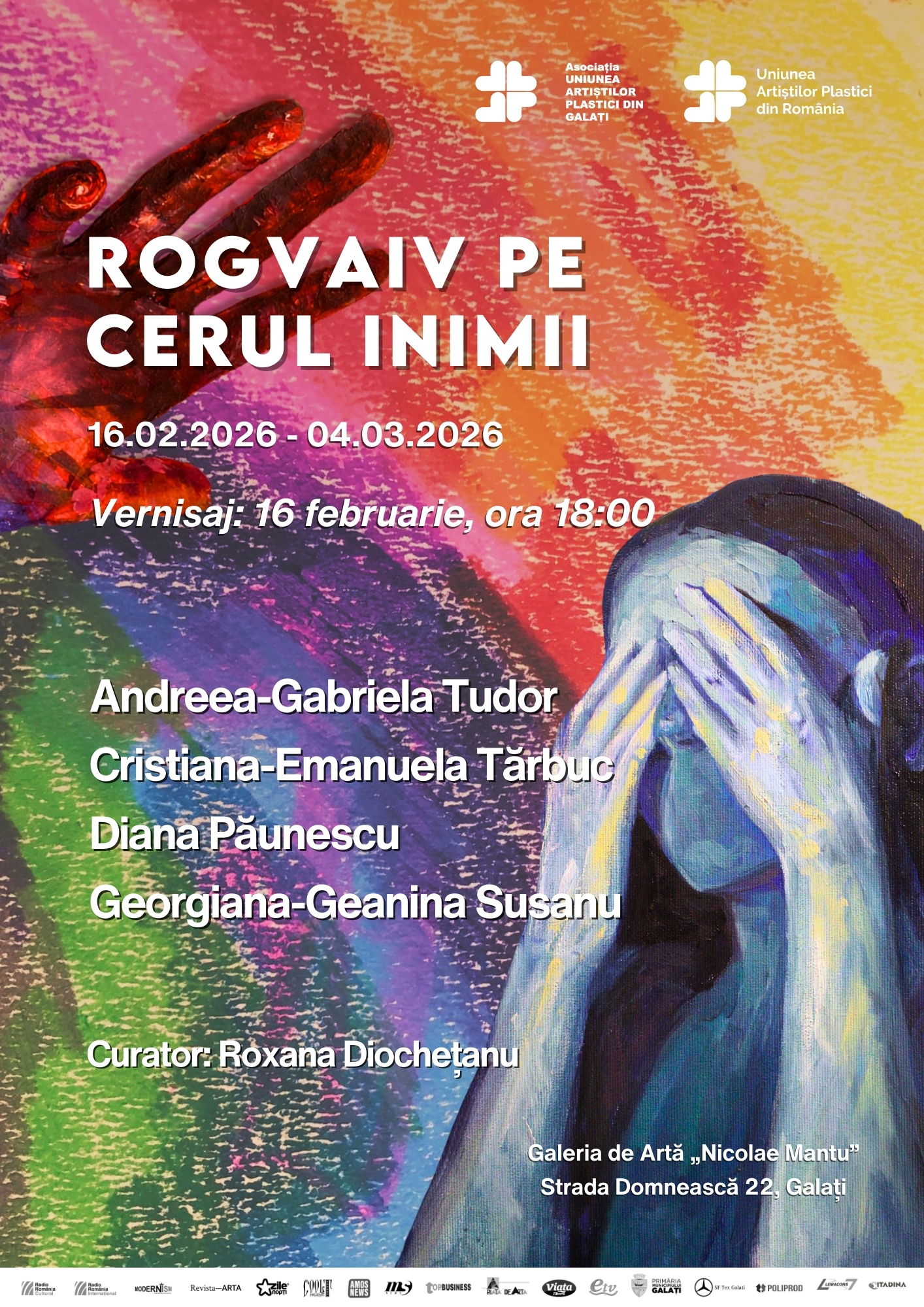 Expoziția "Rogvaiv pe cerul inimii" debutează la Galați