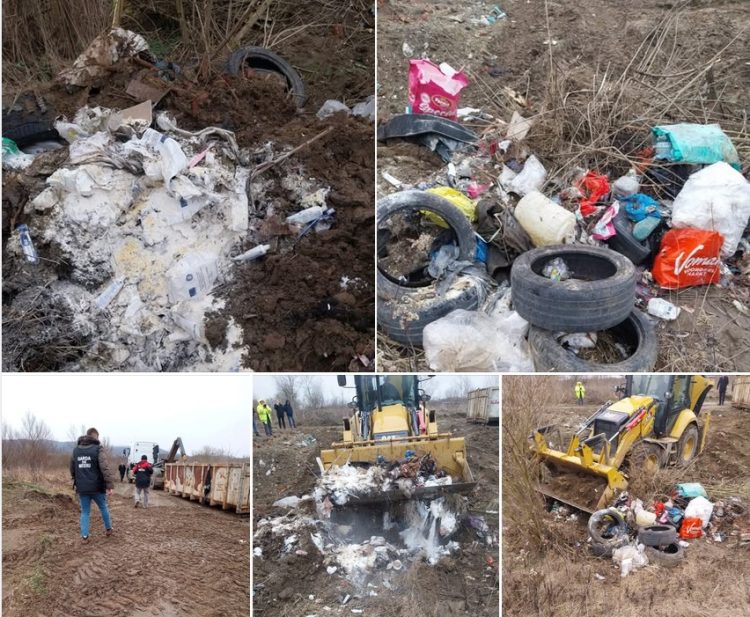 Control al Gărzii de Mediu în Ulmeni, unde s-au găsit deșeuri alimentare