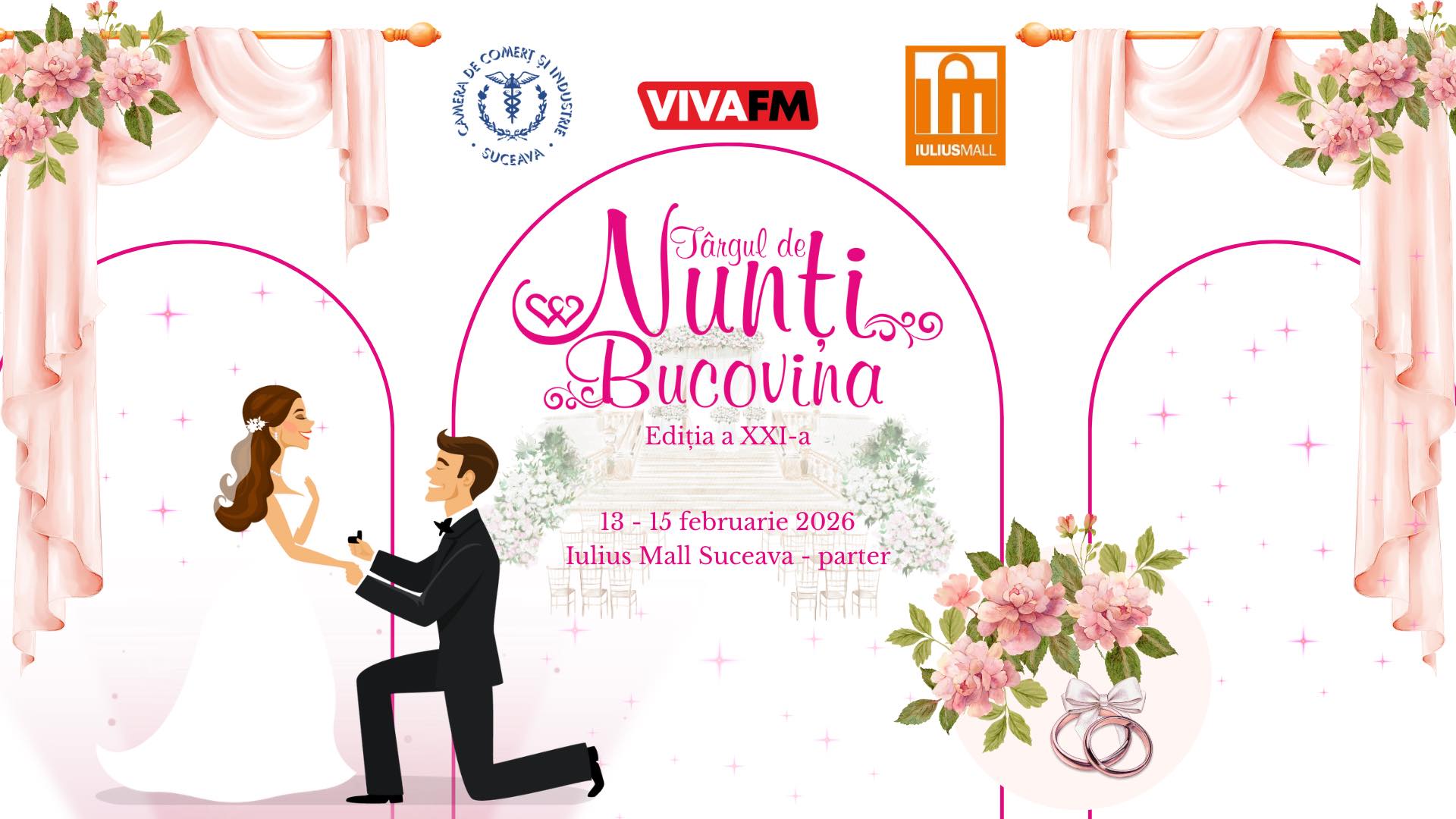 Târgul de Nunți „Bucovina” revine la Iulius Mall Suceava între 13-15 februarie