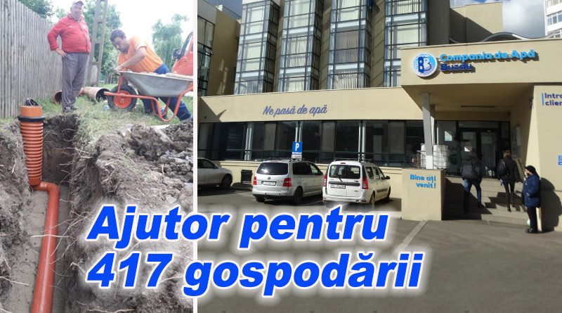 Branșare gratuită la apă pentru 417 gospodării din Buzău