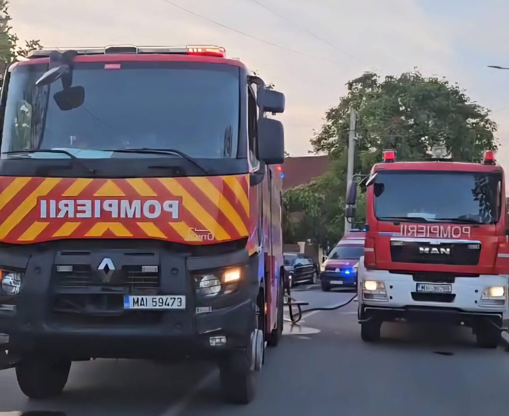 Incendiu în Ursați, Târgu Jiu, provoacă panică localnicilor