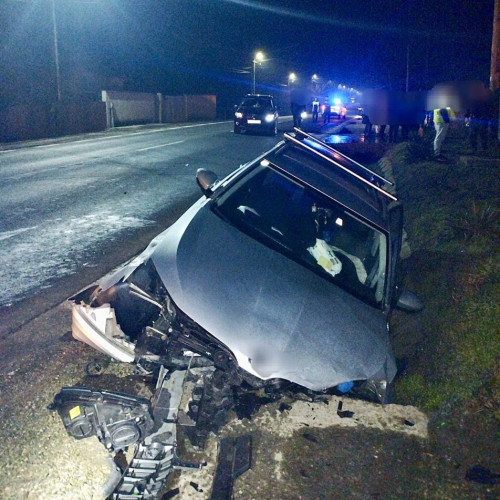 Accident rutier în comuna Drăganu, cu patru victime transportate la spital