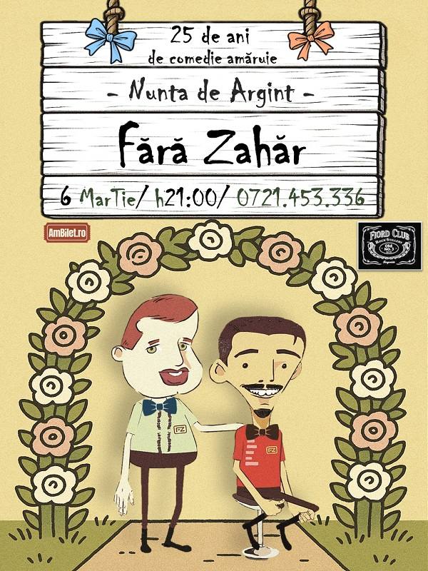 Trupa Fără Zahăr, concert aniversar la Târgoviște pe 6 martie