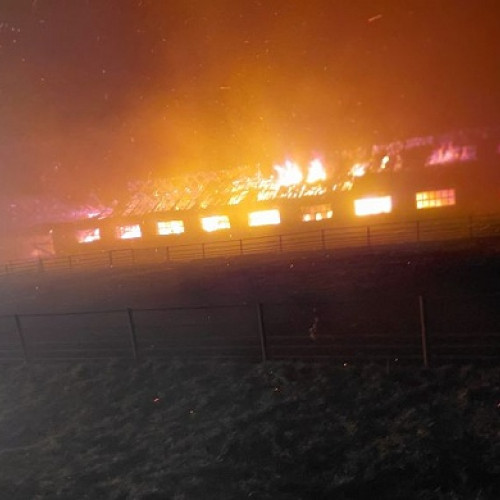 Intervenție dramatică în Moftin pentru stingerea unui incendiu major