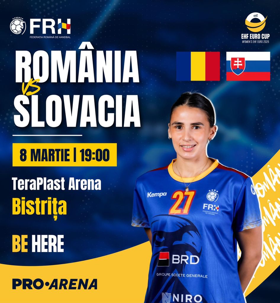 România se pregătește pentru meciurile cu Slovacia în EHF Euro Cup