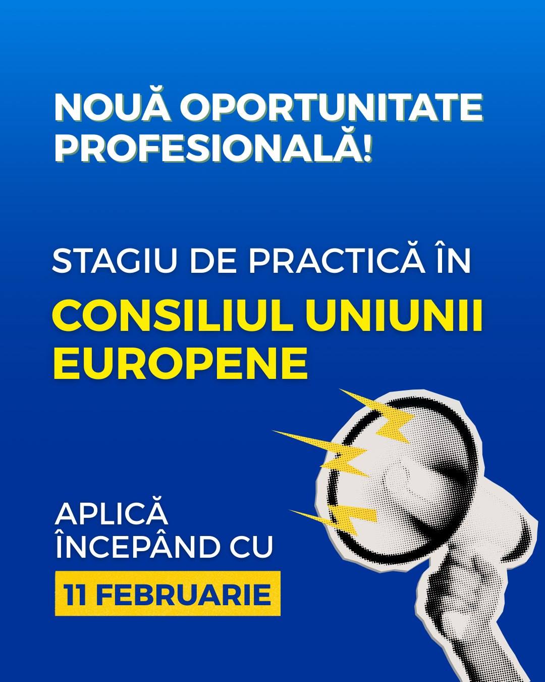 Tinerii din Dâmbovița pot aplica pentru stagii la Consiliul Uniunii Europene