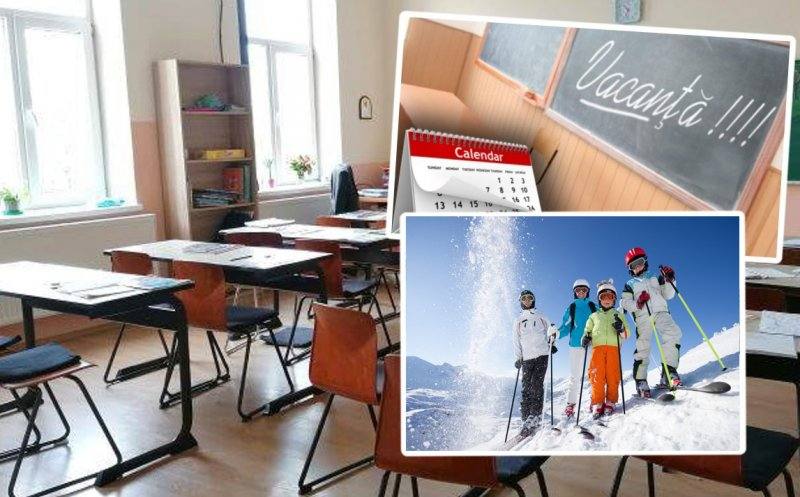Elevii din Dâmbovița intră în vacanța de schi, reluarea cursurilor pe 23 februarie