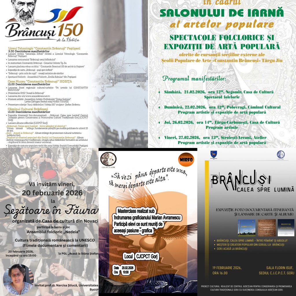 Centrul Județean Gorj celebrează 150 de ani de la nașterea lui Constantin Brâncuși