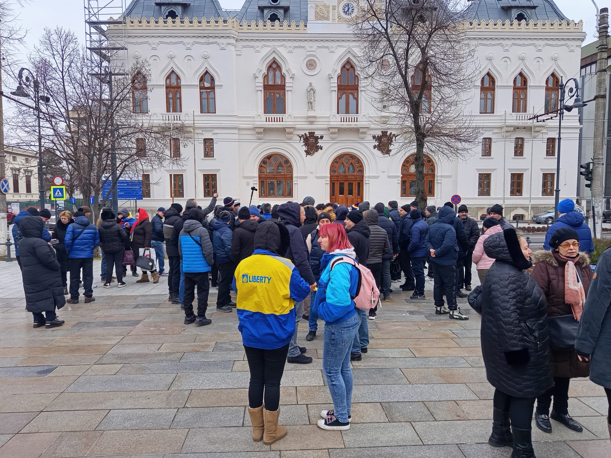 Protest al salariaților de la Liberty Galați din cauza salariilor restante