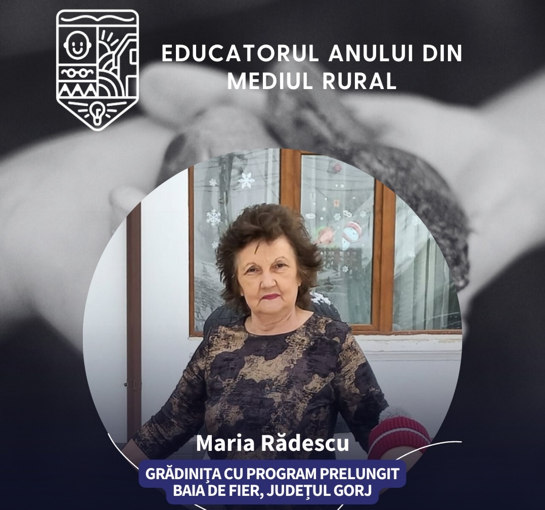 Educatoarea din Gorj, finalistă la Gala „Profesorul Anului din mediul rural” 2026