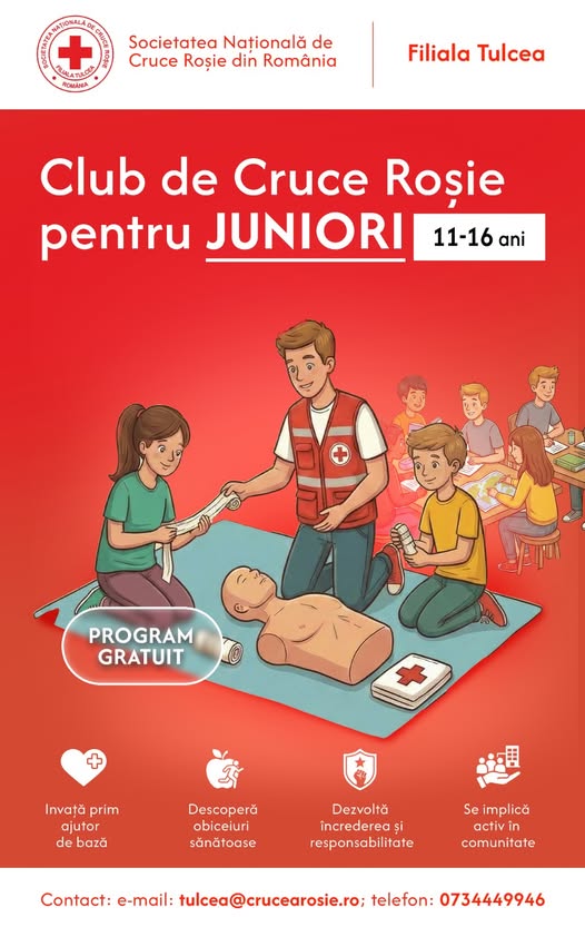 Lansare a Clubului de Cruce Roșie pentru Juniori în Tulcea