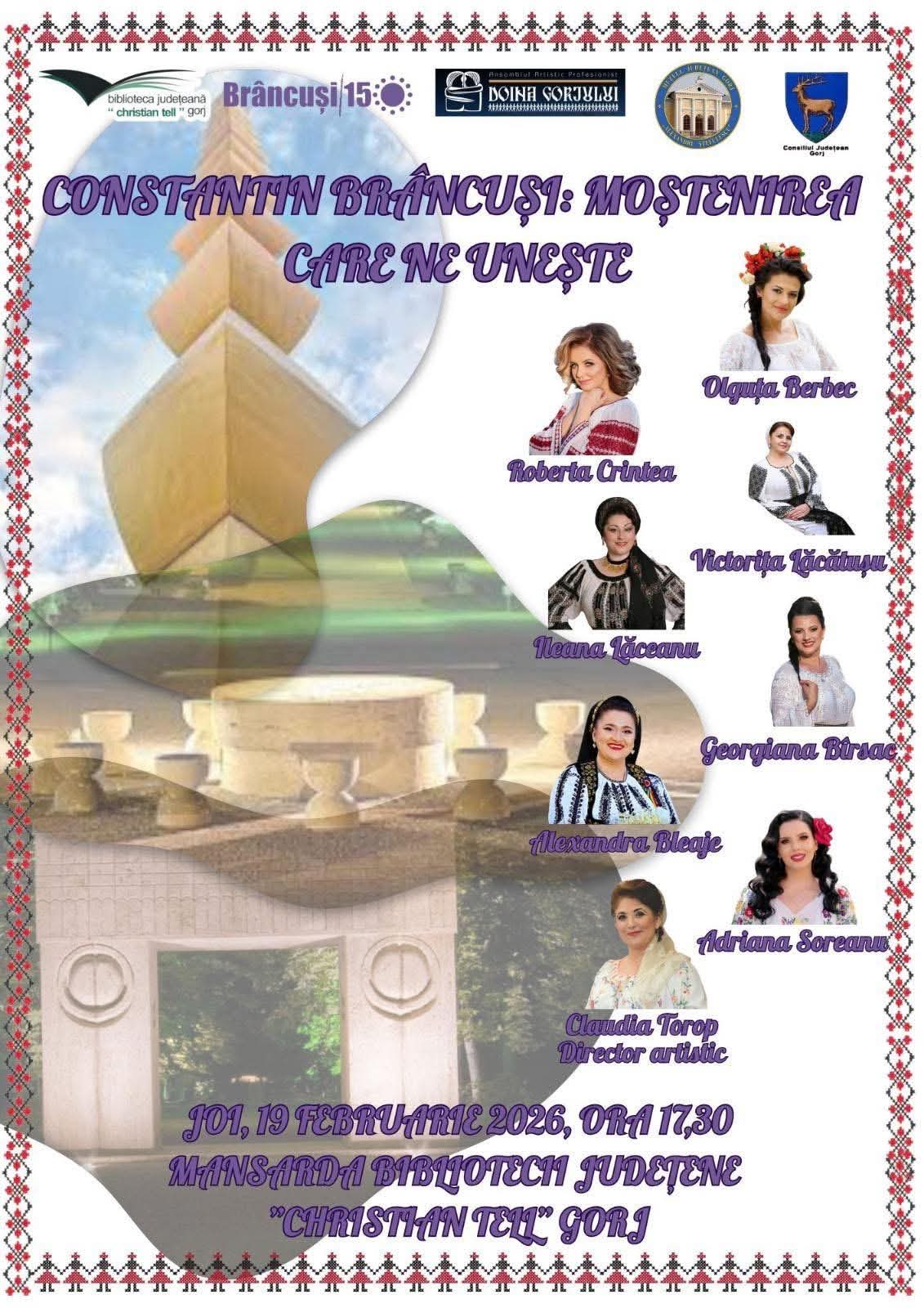 Un spectacol dedicat lui Constantin Brâncuși la Biblioteca Județeană