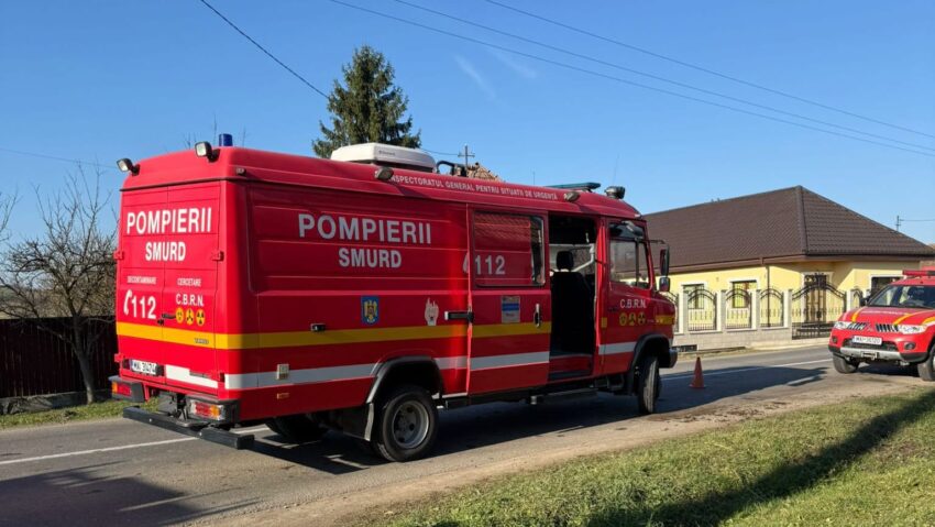 Incendiu devastator în Petelea, mureșeană, amenință locuințe