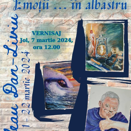 Expoziție de Pictură "Emoții în Albastru" la Biblioteca Județeană Dâmbovița - Vernisajul va avea loc joi, 7 martie 2024, ora 12.00