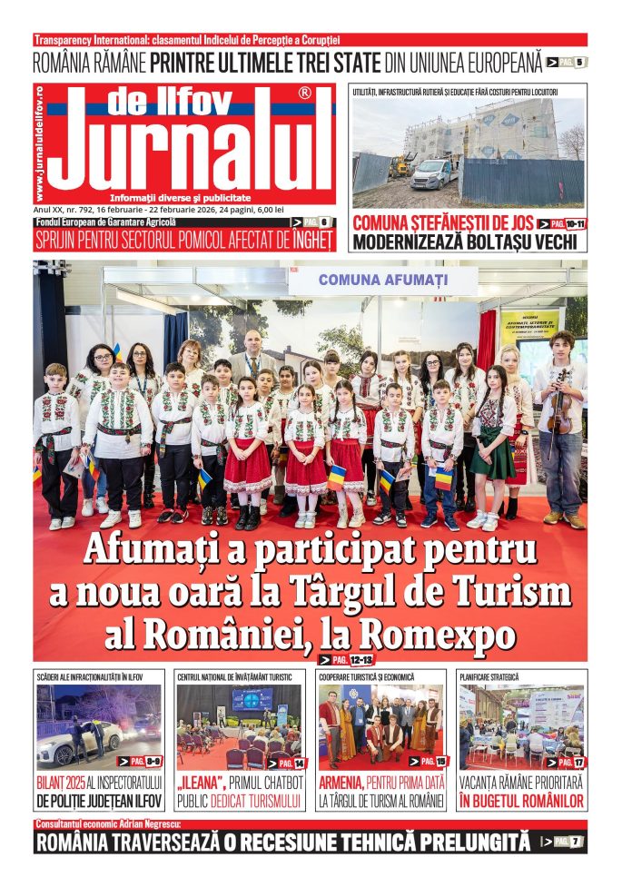 Numărul 792 al Jurnalului de Ilfov este disponibil în format print