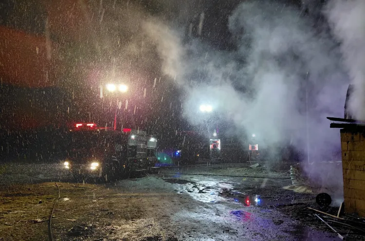 Incendiu devastator la un atelier de prelucrare a lemnului în Jichișu de Jos