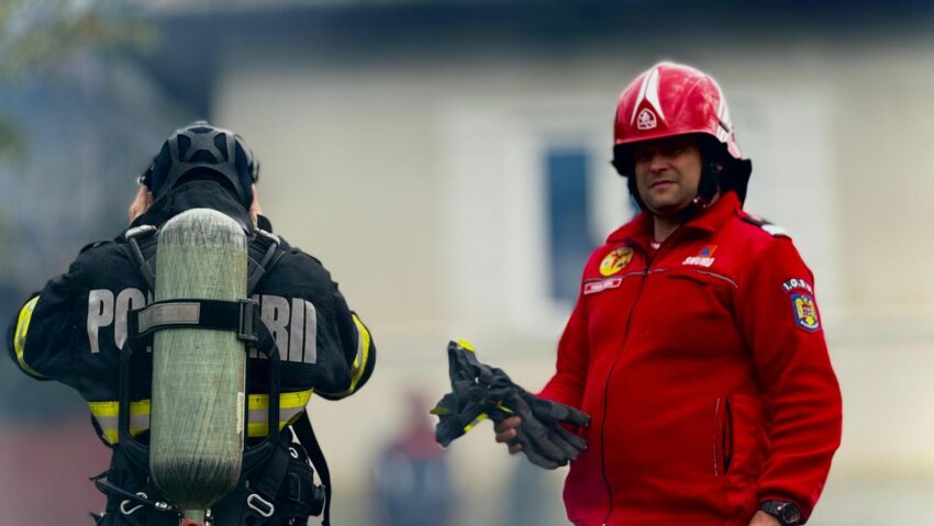 Intervenție a pompierilor pe strada Ciucaș din Târgu Mureș