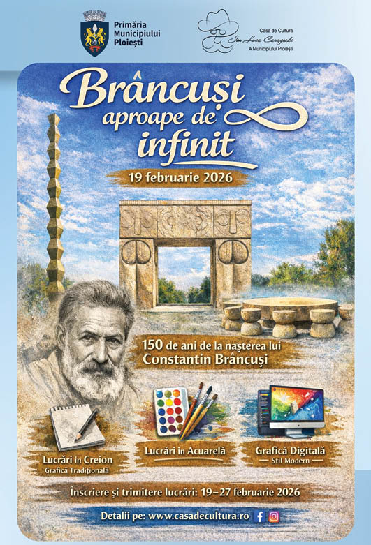 Proiectul „Brâncuși aproape de infinit” se lansează pe 19 februarie