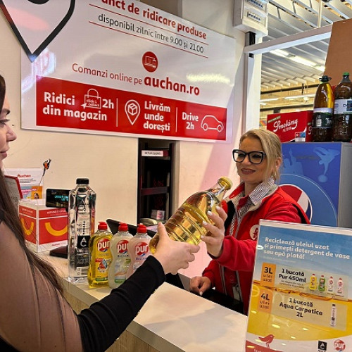 Auchan România promovează reciclarea uleiului alimentar uzat cu un program ecologic extins