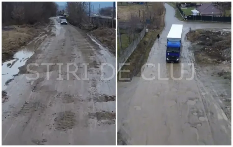 Antreprenorii din zona Cluj-Baciu cer asfaltarea drumurilor