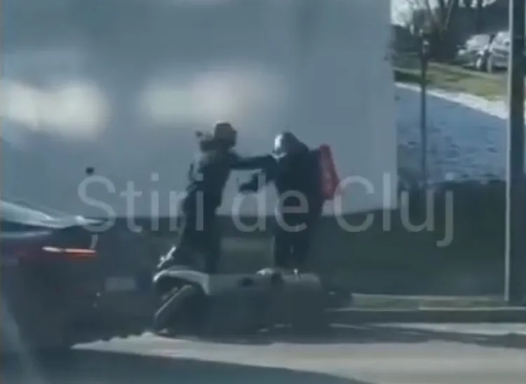 Conflict violent în Cluj-Napoca, între un șofer și un livrator
