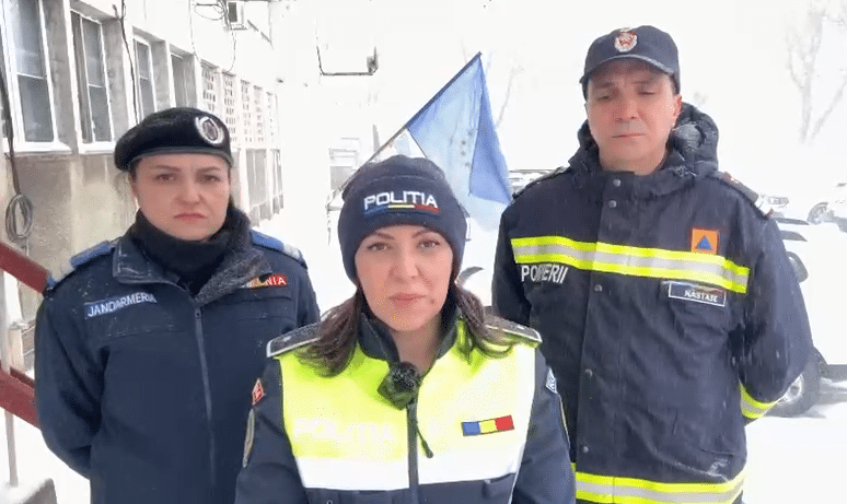 Restricții de circulație în județul Tulcea din cauza ninsoarei