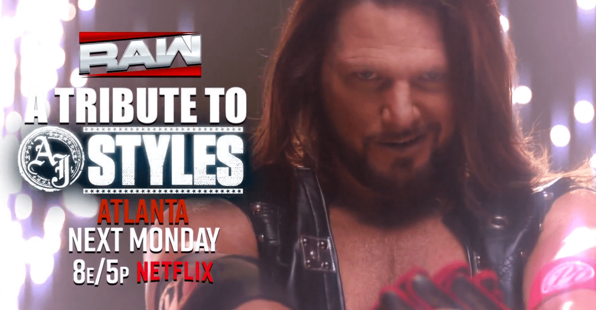 WWE va aduce un omagiu lui AJ Styles la Raw săptămâna viitoare