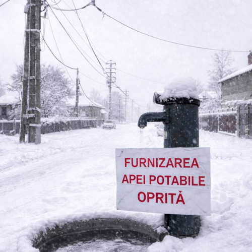 Încetarea alimentării cu apă în Gura Ocniței din cauza vremii nefavorabile