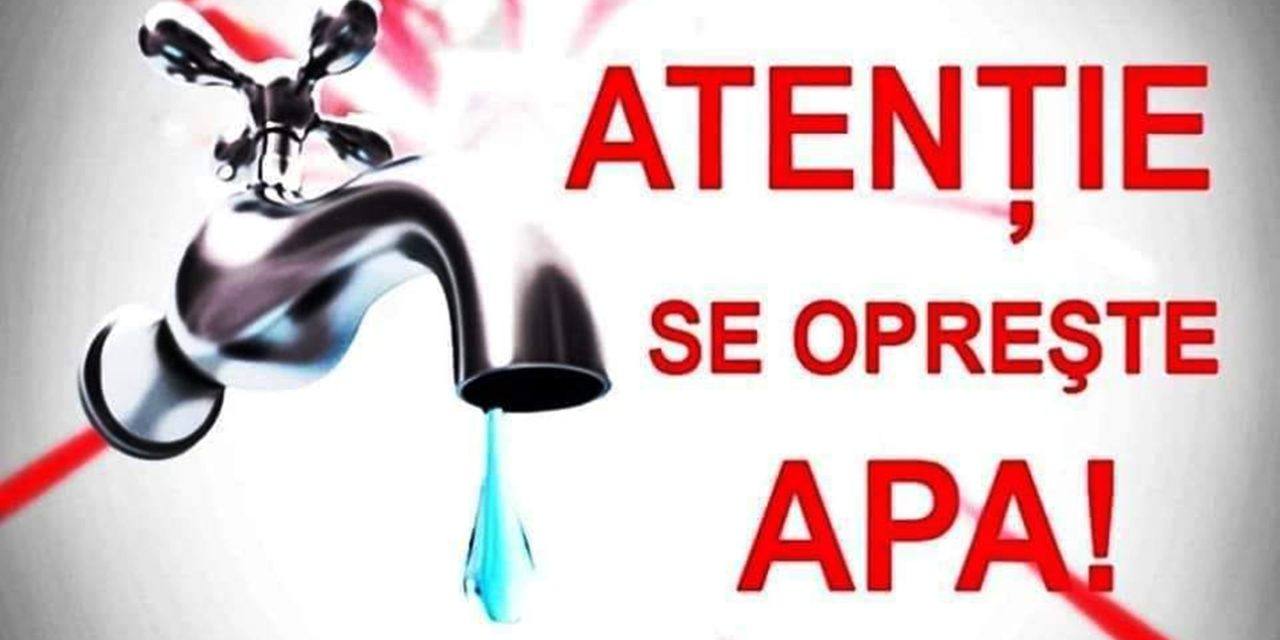 Întreținere programată va duce la oprirea apei potabile în Târgoviște