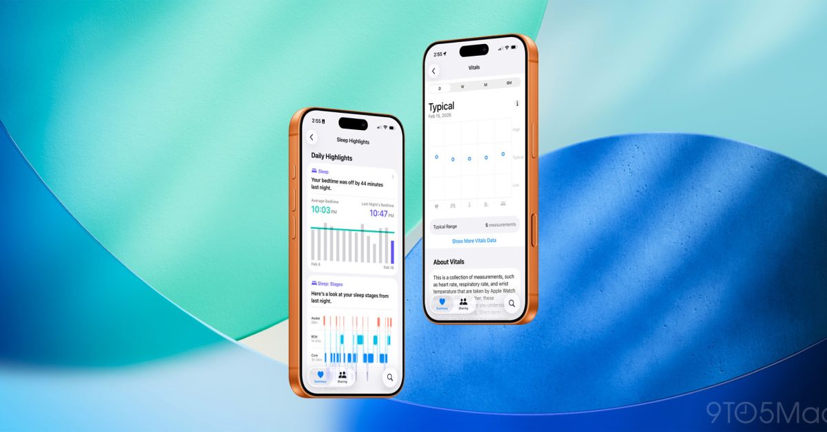 IOS 26.4 adaugă mai multe date despre somn și vitalitate în Apple Health