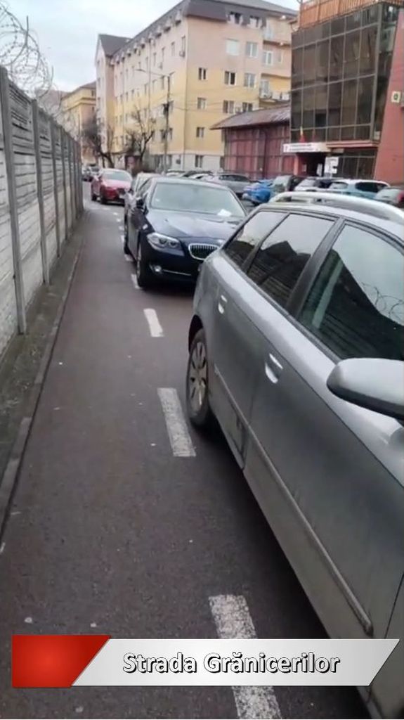 Sancțiuni pentru șoferii care ignoră parcările corecte în Bistrița
