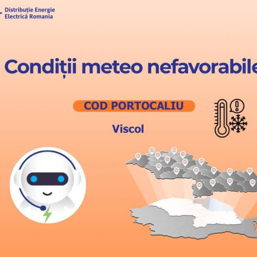 Probleme cu alimentarea electrică în Dâmbovița din cauza viscolului