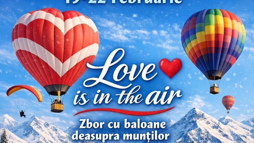 Evenimentul 'Dragoste la înălțime': Zboruri cu baloane în Cernat