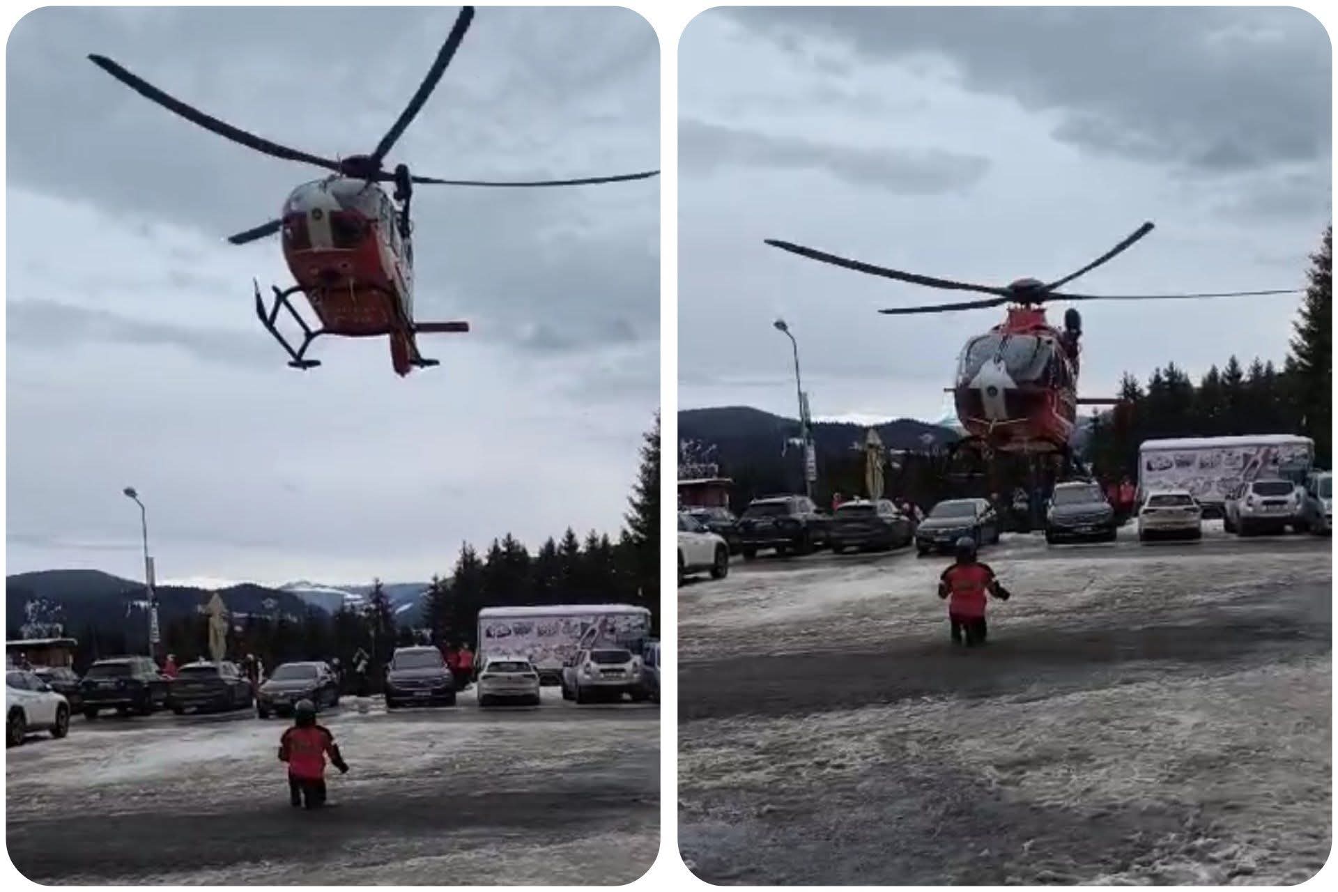 Intervenție de urgență în Voineasa pentru o femeie cu traumatism cranio-cerebral