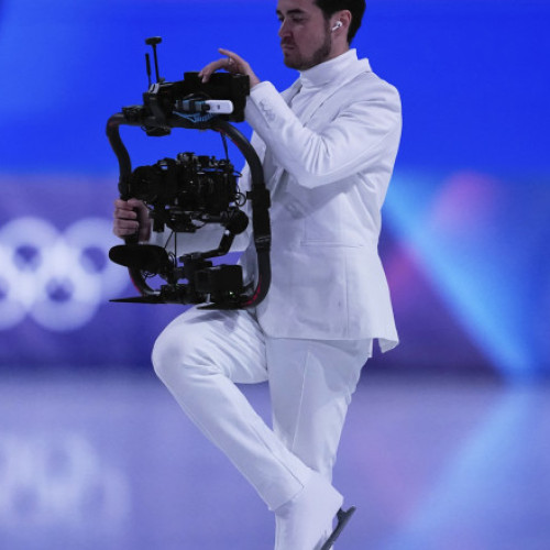 Un cameraman inovează la Jocurile Olimpice de iarnă din Italia