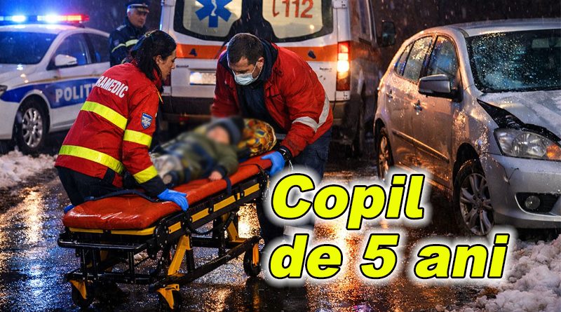 Accident grav la Sărata Monteoru: un copil de 5 ani a fost lovit de mașină