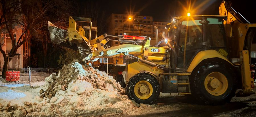 Galațiul face față viscolului: rezultatele eforturilor de deszăpezire