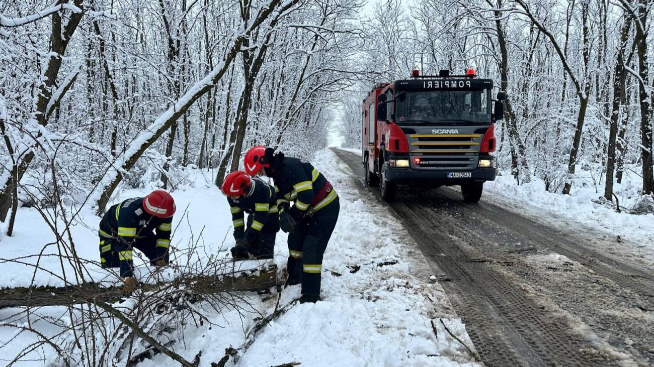 Dâmbovița sub cod galben: ninsori și viscol afectează circulația și energie