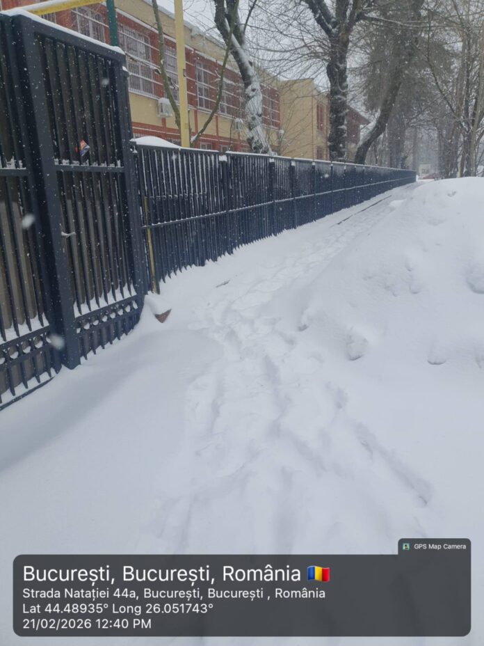 Ninsorile persistă, Primăria Sectorului 1 intervine pentru siguranța circulației